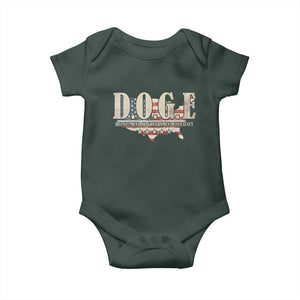 Trump Musk DOGE Baby Onesie Department Of Government Efficiency Vintage American USA Flag TS11 Print Your Wear