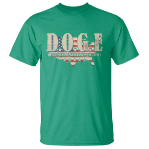 Trump Musk DOGE T Shirt Department Of Government Efficiency Vintage American USA Flag TS11 Irish Green Print Your Wear