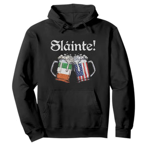 Funny St Patrick's Day Beer Drinking Slainte Hoodie Irish American Beer TS11 Black Print Your Wear