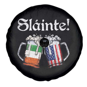 Funny St Patrick's Day Beer Drinking Slainte Spare Tire Cover Irish American Beer TS11 Print Your Wear