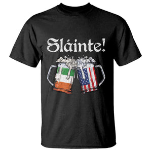 Funny St Patrick's Day Beer Drinking Slainte T Shirt Irish American Beer TS11 Black Print Your Wear