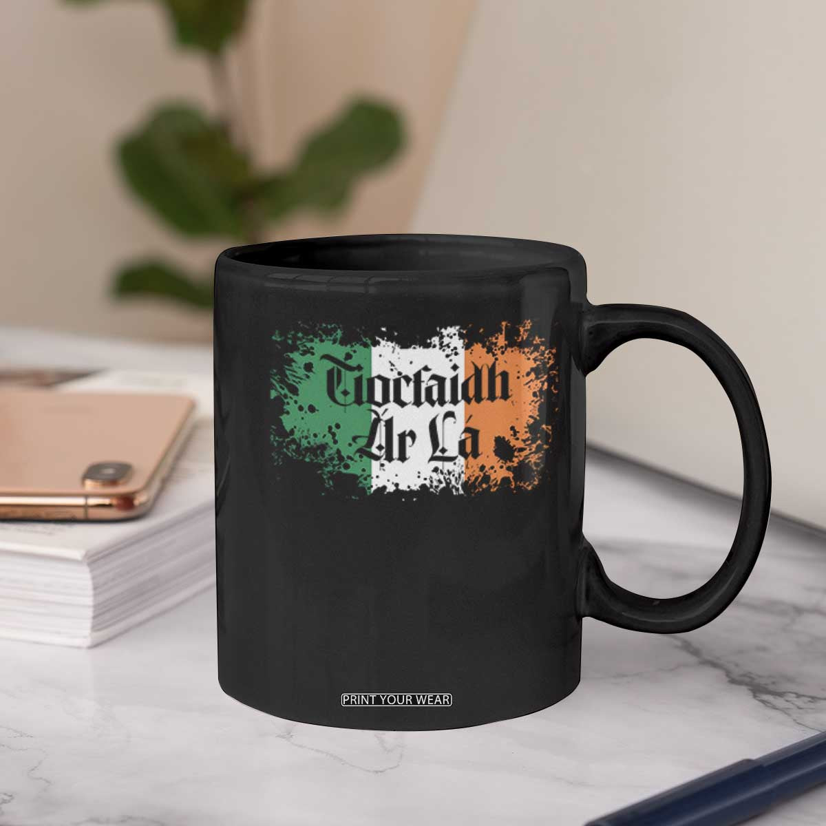 Tiocfaidh Ar La Coffee Mug Vintage Irish Ireland Flag TS11 Print Your Wear