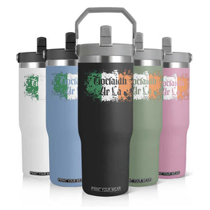 Tiocfaidh Ar La Flip Straw Tumbler Vintage Irish Ireland Flag TS11 Print Your Wear