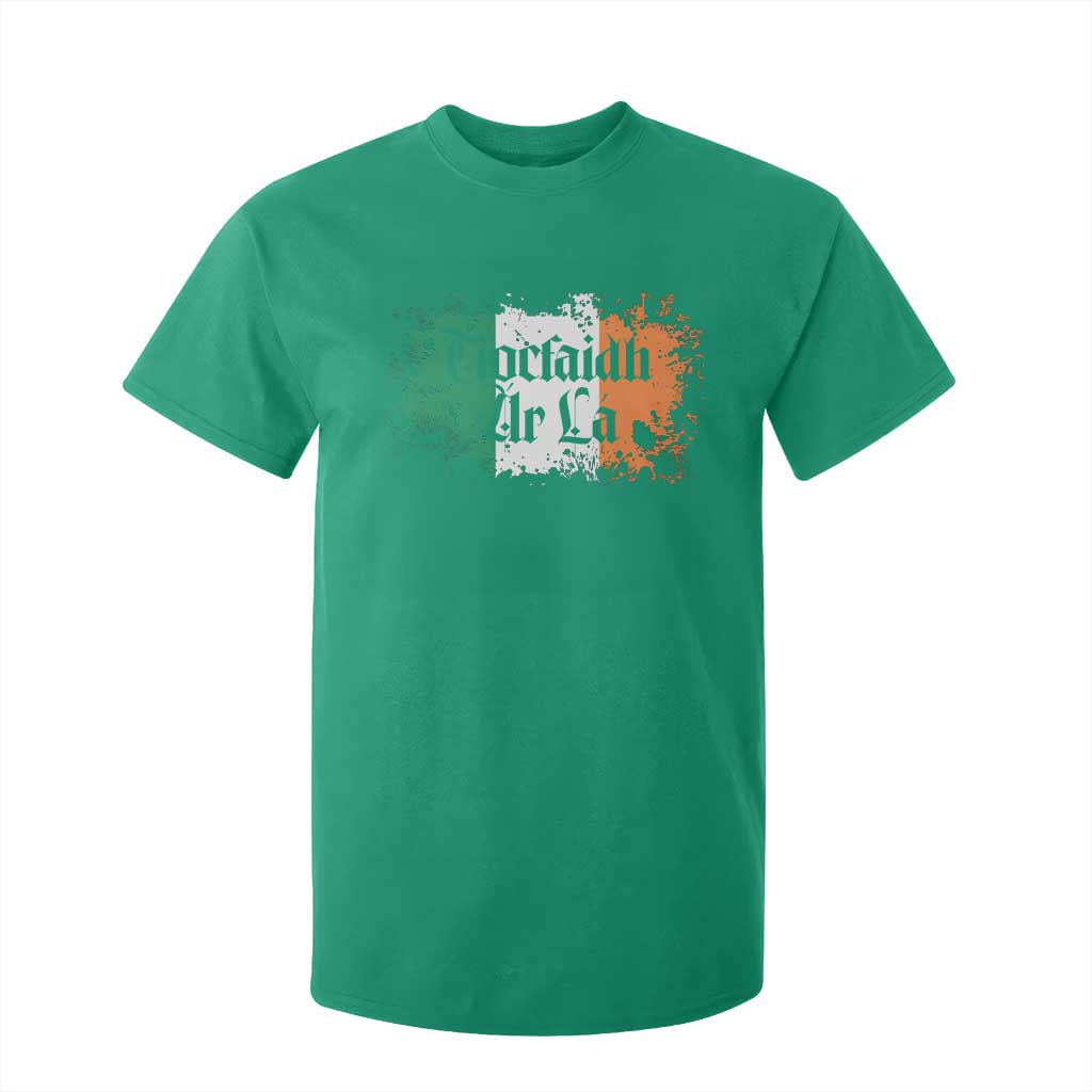 Tiocfaidh Ar La T Shirt For Kid Vintage Irish Ireland Flag TS11 Irish Green Print Your Wear