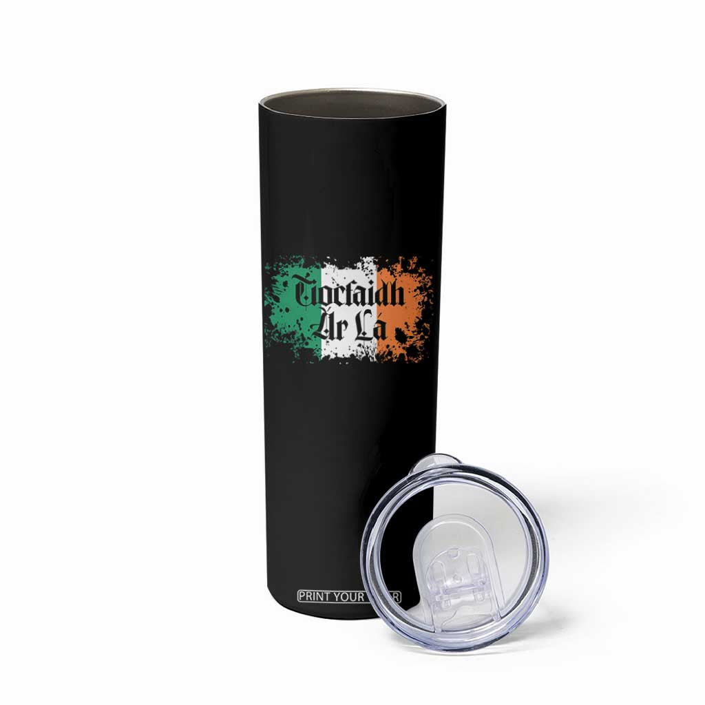 Tiocfaidh Ar La Skinny Tumbler Vintage Irish Ireland Flag TS11 Print Your Wear