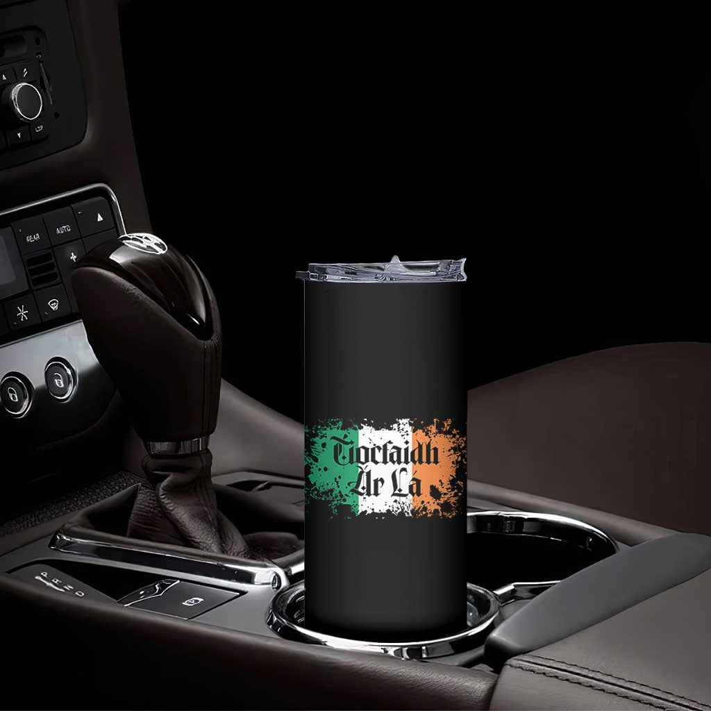 Tiocfaidh Ar La Skinny Tumbler Vintage Irish Ireland Flag TS11 Print Your Wear