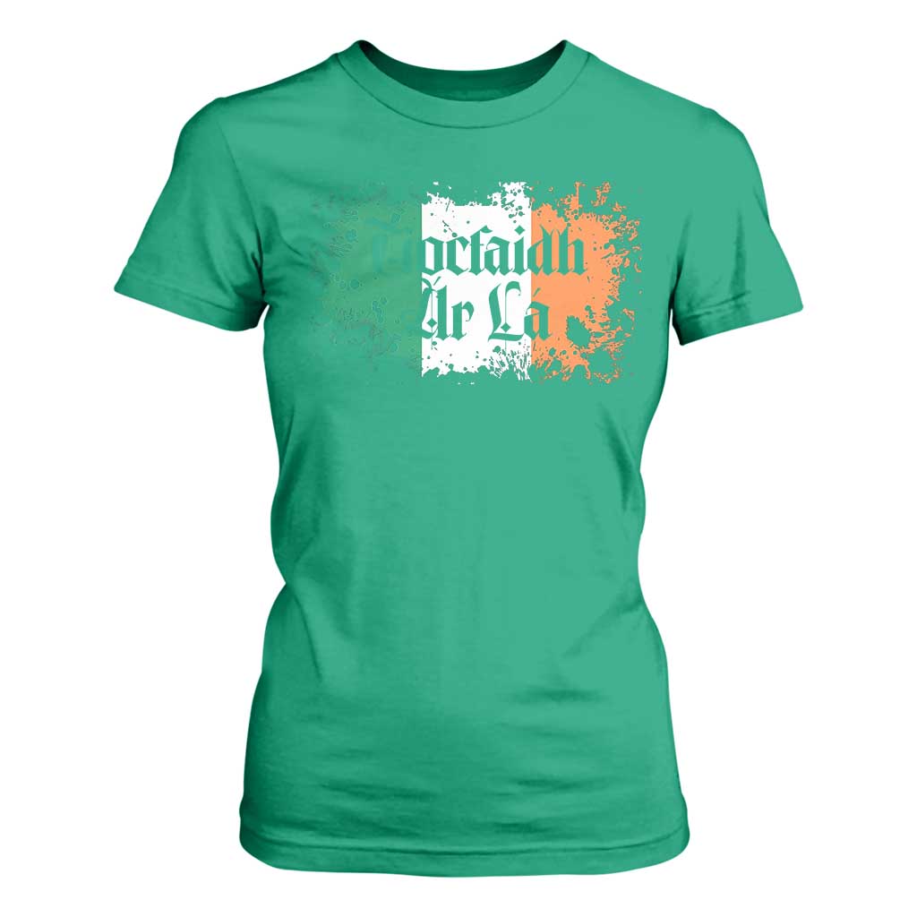Tiocfaidh Ar La T Shirt For Women Vintage Irish Ireland Flag TS11 Irish Green Print Your Wear