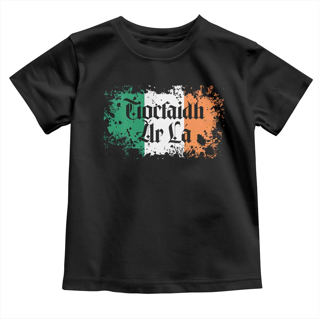 Tiocfaidh Ar La Toddler T Shirt Vintage Irish Ireland Flag TS11 Black Print Your Wear