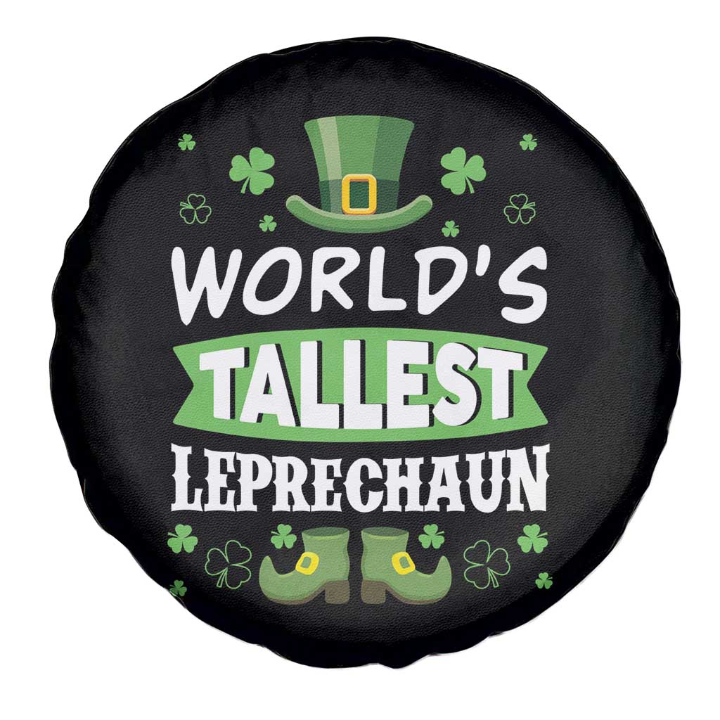 Funny World's Tallest Leprechaun St Patrick's Day Spare Tire Cover Shamrock TS11 Print Your Wear