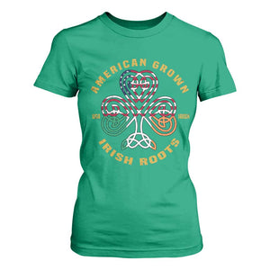 American Grown With Irish Roots T Shirt For Women Irish American Shamrock TS11 Irish Green Print Your Wear