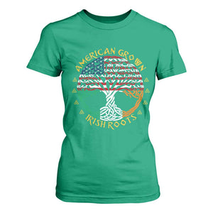 American Grown With Irish Roots T Shirt For Women Irish American Tree TS11 Irish Green Print Your Wear