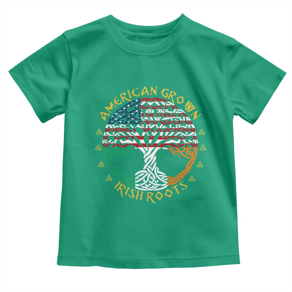 American Grown With Irish Roots Toddler T Shirt Irish American Tree TS11 Irish Green Print Your Wear