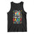 I May Be Non Verbal But My Daddy Ain't Remember That Tank Top Autism Awareness Dad TS11 Black Print Your Wear
