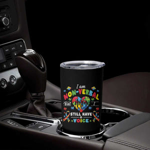 I Am Non Verbal But I Still Have A Voice Autism Awareness Tumbler Cup Heart Puzzle TS11 Print Your Wear