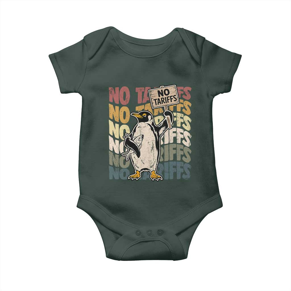Funny Resist Penguins Baby Onesie No Tariffs On Penguin TS11 Print Your Wear