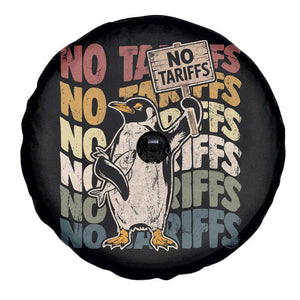 Funny Resist Penguins Spare Tire Cover No Tariffs On Penguin TS11 Print Your Wear
