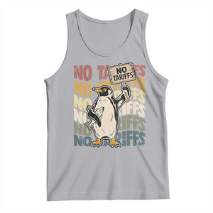 Funny Resist Penguins Tank Top No Tariffs On Penguin TS11 Athletic Heather Print Your Wear