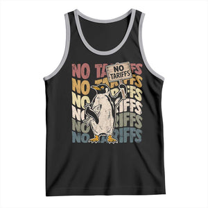 Funny Resist Penguins Tank Top No Tariffs On Penguin TS11 Black Athletic Heather Print Your Wear