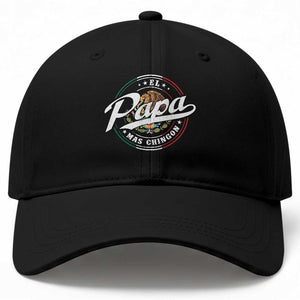 Funny El Papa Mas Chingon Baseball Cap Best Mexican Dad Father's Day TS11 Print Your Wear