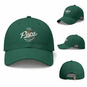 Funny El Papa Mas Chingon Baseball Cap Best Mexican Dad Father's Day TS11 Baseball Cap Universal Fit Irish Green Print Your Wear