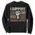 I Support Progressive Liberal Human Rights Sweatshirt Vintage Hand Fist TS11 Black Print Your Wear