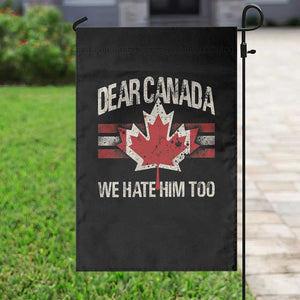 Dear Canada We Hate Him Too Garden Flag Vintage Maple Leaf TS11 Print Your Wear