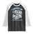Flippers Up I Stand With The Peinguins Raglan Shirt Penguins Tariff Resist TS11 Black White Print Your Wear