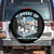 Flippers Up I Stand With The Peinguins Spare Tire Cover Penguins Tariff Resist TS11 No hole Black Print Your Wear