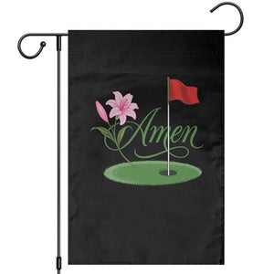 Amen Funny Golf Garden Flag Azalea Floral Augusta Georgia for Golfers TS11 Black Print Your Wear