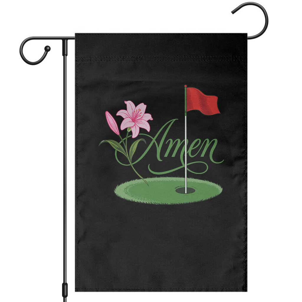 Amen Funny Golf Garden Flag Azalea Floral Augusta Georgia for Golfers TS11 Black Print Your Wear