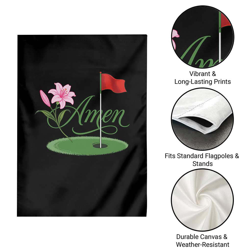 Amen Funny Golf Garden Flag Azalea Floral Augusta Georgia for Golfers TS11 Print Your Wear