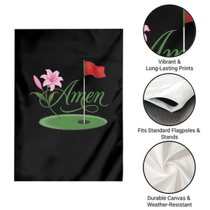 Amen Funny Golf Garden Flag Azalea Floral Augusta Georgia for Golfers TS11 Print Your Wear