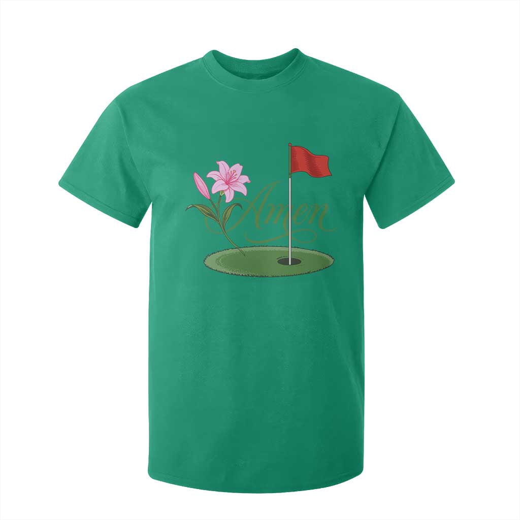 Amen Funny Golf T Shirt For Kid Azalea Floral Augusta Georgia for Golfers TS11 Irish Green Print Your Wear