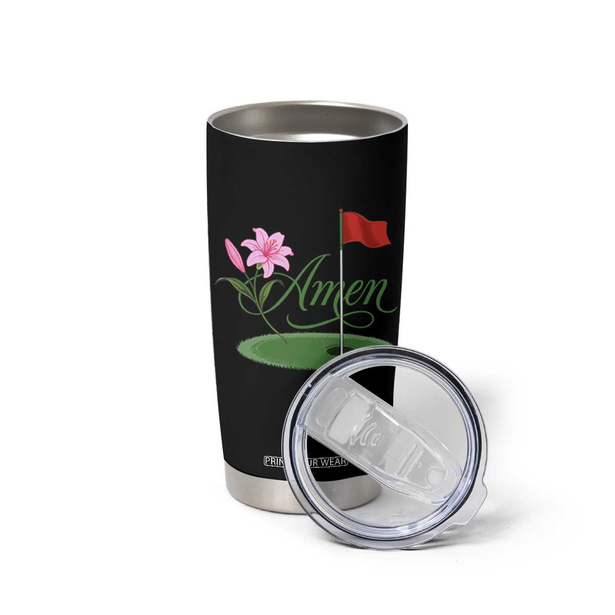 Amen Funny Golf Tumbler Cup Azalea Floral Augusta Georgia for Golfers TS11 Print Your Wear