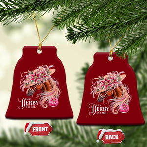 Talk Derby To Me Ceramic Ornament Funny Horse Racing Derby Day Stargazer Lilies TS11 Print Your Wear