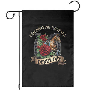 Celebrating 152 Years Derby Day Garden Flag Vintage Horse Racing Roses TS11 Black Print Your Wear
