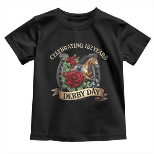Celebrating 152 Years Derby Day Toddler T Shirt Vintage Horse Racing Roses TS11 Black Print Your Wear