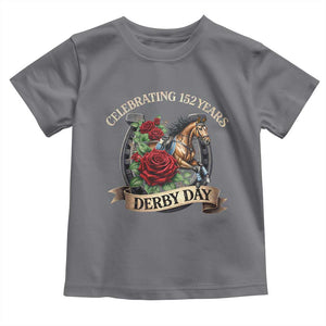 Celebrating 152 Years Derby Day Toddler T Shirt Vintage Horse Racing Roses TS11 Charcoal Print Your Wear