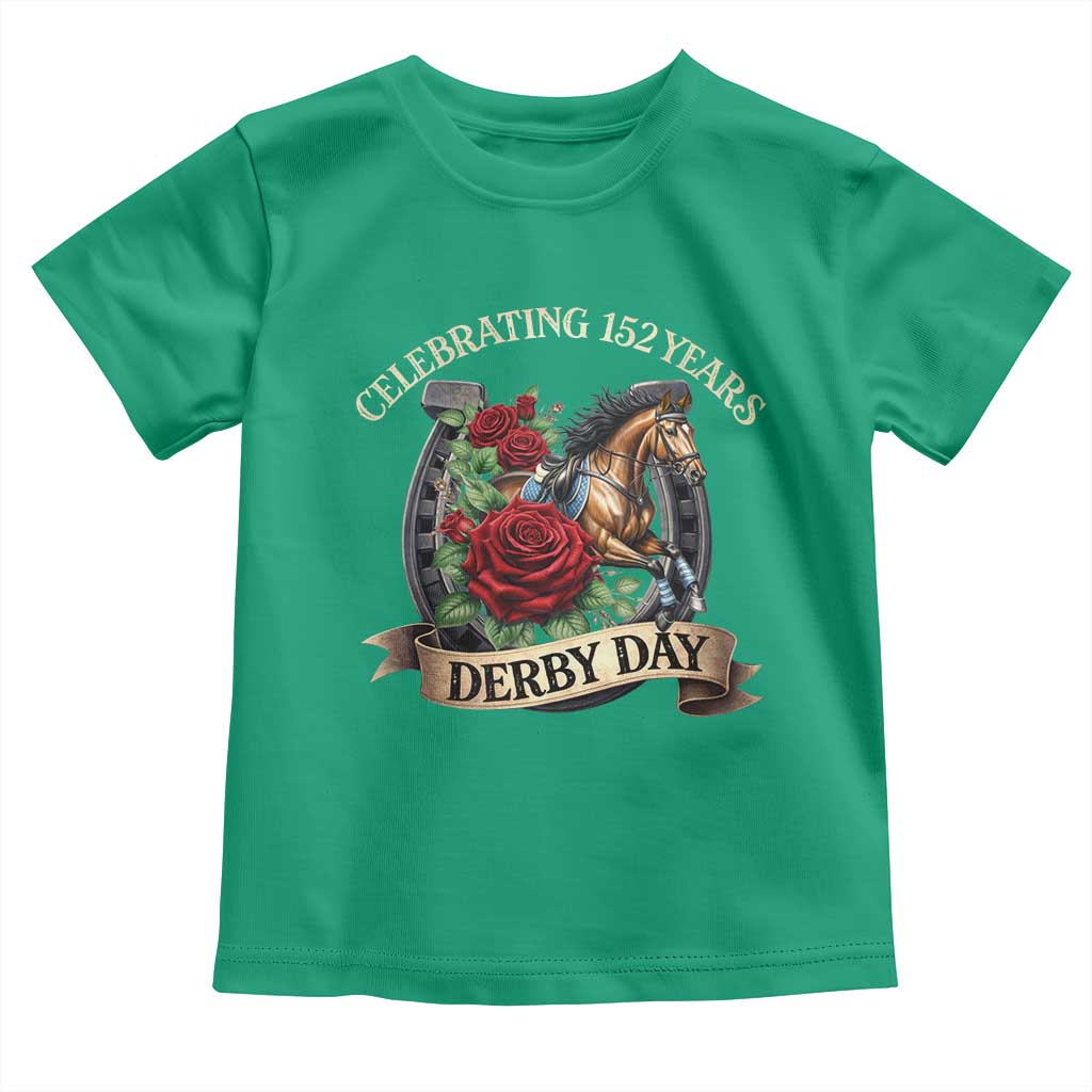 Celebrating 152 Years Derby Day Toddler T Shirt Vintage Horse Racing Roses TS11 Irish Green Print Your Wear