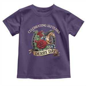 Celebrating 152 Years Derby Day Toddler T Shirt Vintage Horse Racing Roses TS11 Purple Print Your Wear