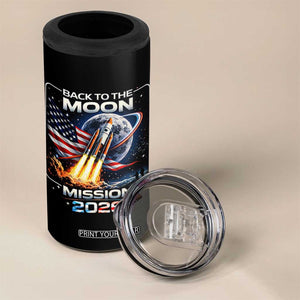 Back To The Moon Mission 2026 4 in 1 Can Cooler Tumbler Rocket Launch Moon Space Program TS11 Print Your Wear