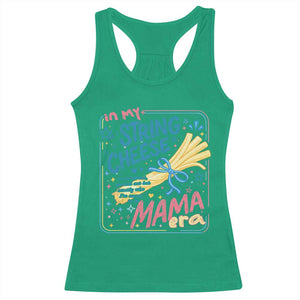 In My String Cheese Mama Era Racerback Tank Top Funny Mom Life Coquette Bow TS11 Irish Green Print Your Wear