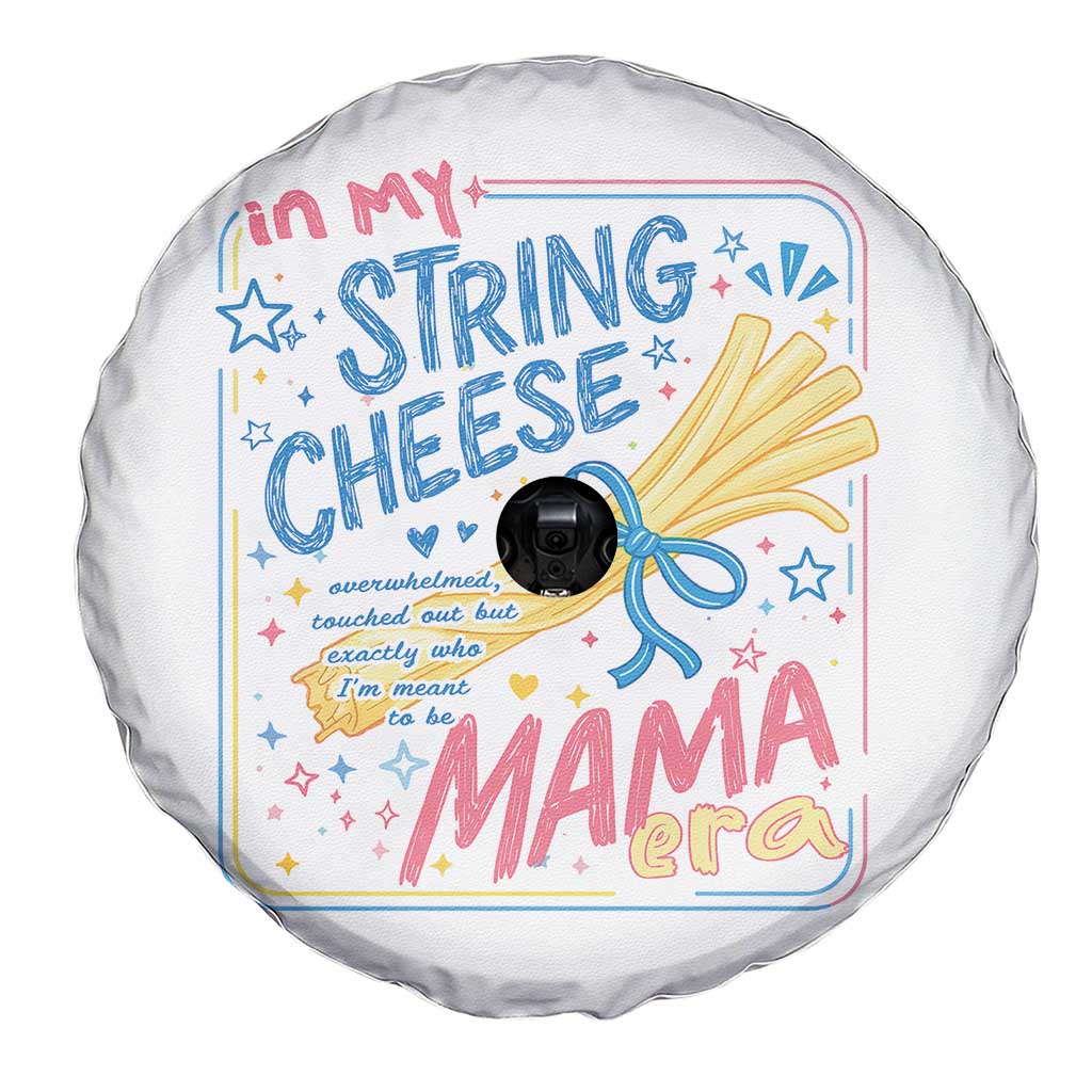 In My String Cheese Mama Era Spare Tire Cover Funny Mom Life Coquette Bow TS11 Print Your Wear