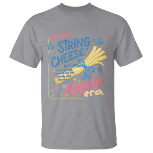 In My String Cheese Mama Era T Shirt Funny Mom Life Coquette Bow TS11 Sport Gray Print Your Wear