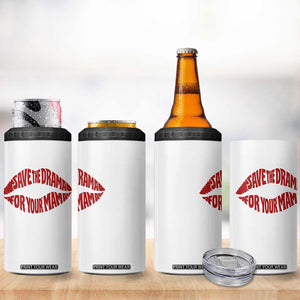 Save The Drama For Your Mama 4 in 1 Can Cooler Tumbler Retro 90s Sitcom TS11 Print Your Wear