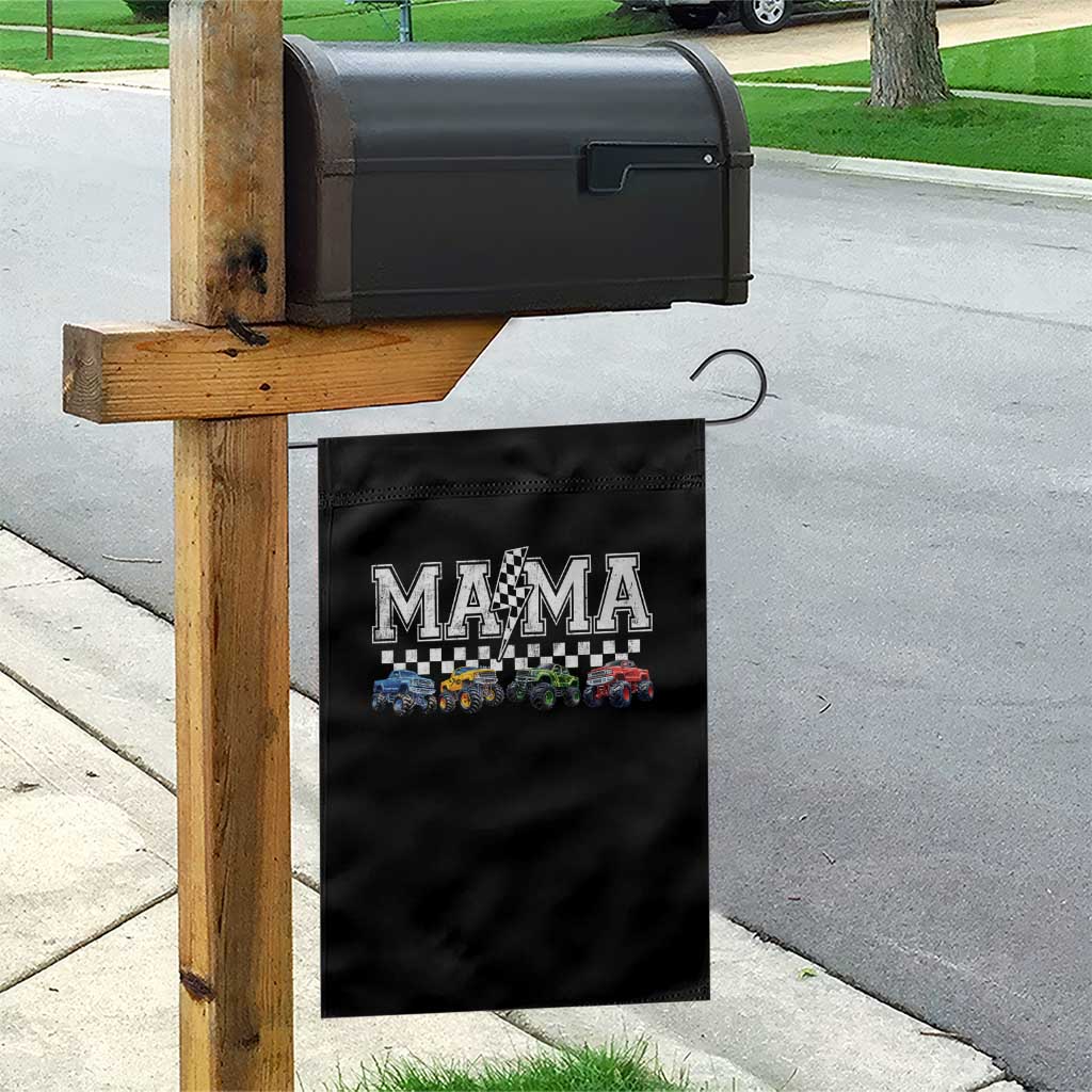 Monster Truck Mama Garden Flag Funny Truck Mom Checkered Mother's Day TS11 Print Your Wear