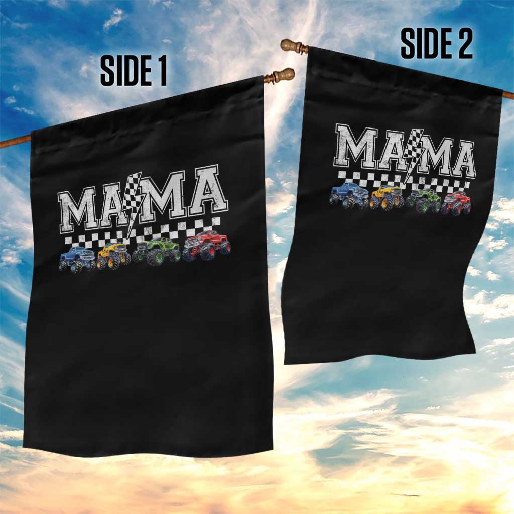 Monster Truck Mama Garden Flag Funny Truck Mom Checkered Mother's Day TS11 Print Your Wear