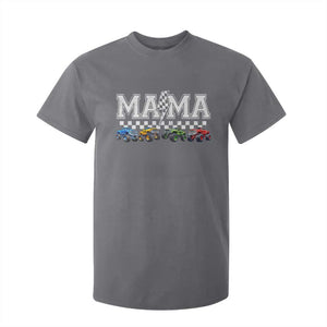 Monster Truck Mama T Shirt For Kid Funny Truck Mom Checkered Mother's Day TS11 Charcoal Print Your Wear