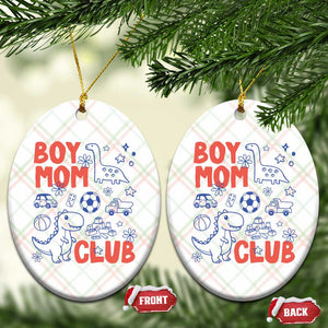 Boy Mom Club Ceramic Ornament Mom Of Boys Dinosaur Kids Toy Doodles TS11 Print Your Wear