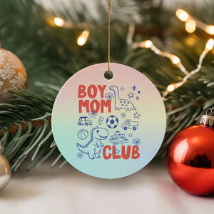 Boy Mom Club Ceramic Ornament Mom Of Boys Dinosaur Kids Toy Doodles TS11 1pc Pastel Print Your Wear